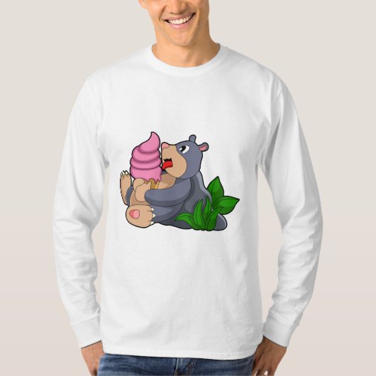 Nadel mit Waffeleis T-Shirt (Vorderseite)