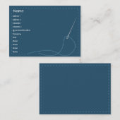 Nadel - mollig visitenkarte (Vorne/Hinten)