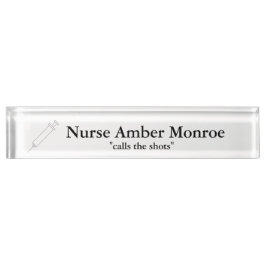 "Nadel-" personalisiertes Nummernschild Namensplakette