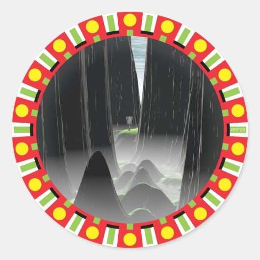 Nadel Runder Aufkleber (Vorderseite)