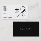 Nadel/Spule Visitenkarte (Vorne/Hinten)