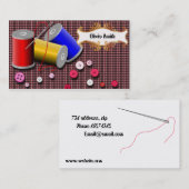 Nadel und Faden Visitenkarte (Vorne/Hinten)