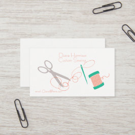Nadel-und Faden-Visitenkarte Visitenkarte
