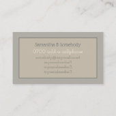 Nadel- und Thread-Nadel nach oben Visitenkarte (Rückseite)