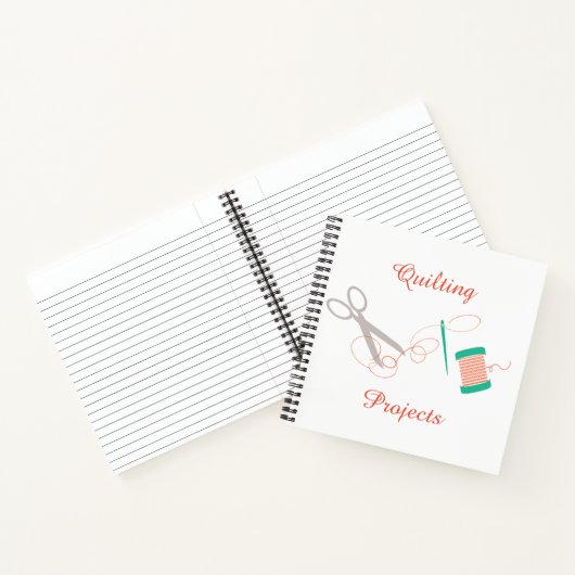 Nadel- und Thread-Notebook Notizblock (Innenseite)