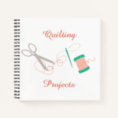 Nadel- und Thread-Notebook Notizblock (Vorderseite)