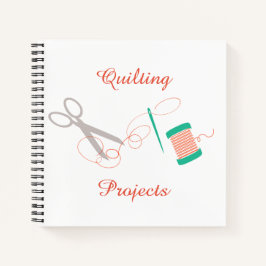 Nadel- und Thread-Notebook Notizblock