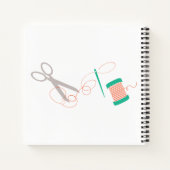 Nadel- und Thread-Notebook Notizblock (Rückseite)