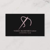 Nadel und Thread Rose Gold Seamstress oder Schneid Visitenkarte (Vorderseite)