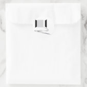 Nadel und Thread Runder Aufkleber (Tasche)