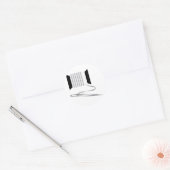 Nadel und Thread Runder Aufkleber (Umschlag)