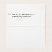 Nadel und Thread Visitenkarten (Innenseite Aufgefaltet)