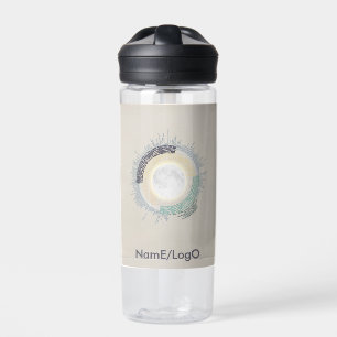 Nadelarbeit_4_Leben auf dem Mond Trinkflasche