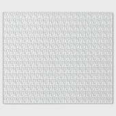 Nadelbäume Handarbeit Imitate Silberfolie Geschenkpapier (Flach)