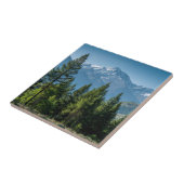 Nadelbäume mit Bergkulisse Fliese (Seite)