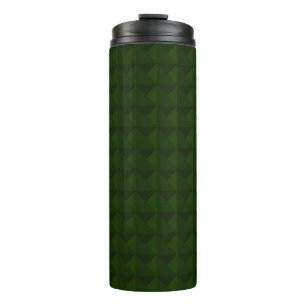Nadelgrün, fest, geometrisch. thermosbecher