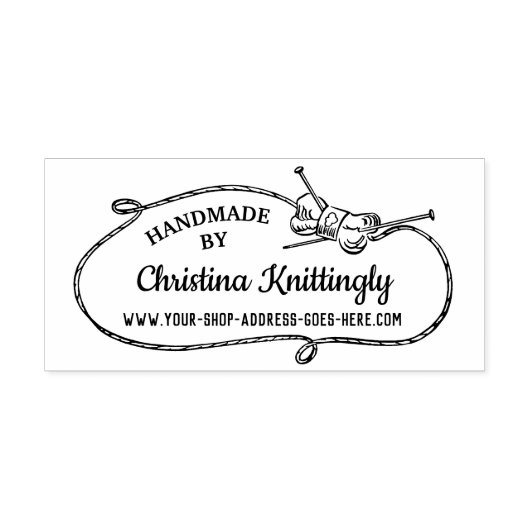 Nadeln für Knitter | Handgefertigt Gummistempel (Prägung)