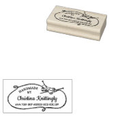 Nadeln für Knitter | Handgefertigt Gummistempel (Stempel)