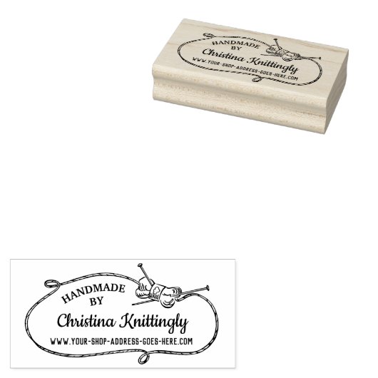 Nadeln für Knitter | Handgefertigt Gummistempel (Stempel)