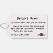 Nadeln (Haarbow) Geschenkanhänger (Rückseite Horizontal)