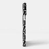 Nadeln Handarbeit Monogramm Dunkles iPhone Case Hülle (Rechte Seite)