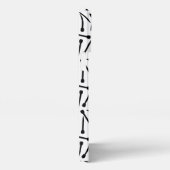 Nadeln Handschuhe Monogramm iPhone Case Hülle (Rechte Seite)