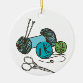 Nadeln Keramik Ornament (Vorne)