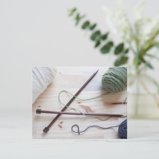 Nadeln Postkarte (Stehend Vorderseite)