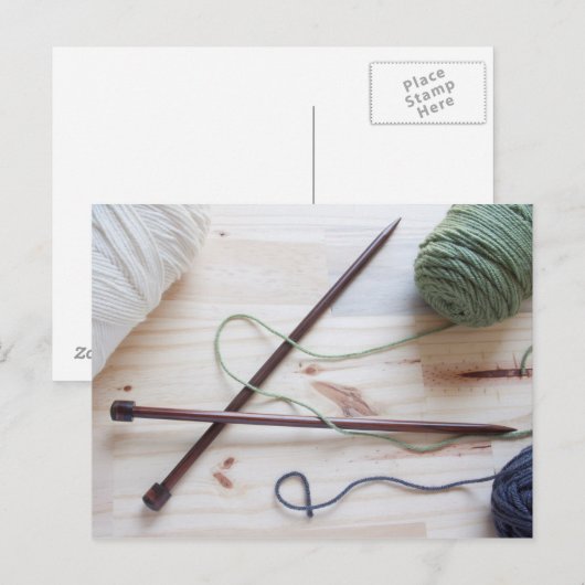Nadeln Postkarte (Vorne/Hinten)