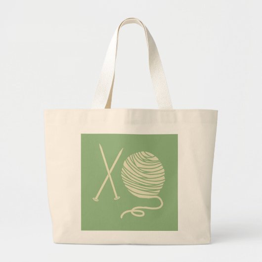 Nadeln und Garnball-Tasche Jumbo Stoffbeutel (Vorne)