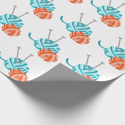 Nadeln und Garne Geschenkpapier (Ecke)