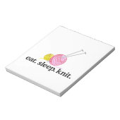 Nadeln und Garne Notizblock (Rotiert)