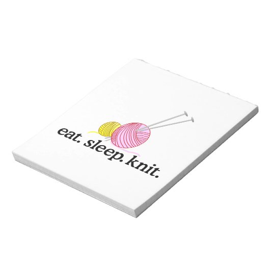Nadeln und Garne Notizblock (Rotiert)