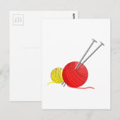Nadeln und Garne Postkarte (Vorne/Hinten)
