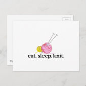 Nadeln und Garne Postkarte (Vorne/Hinten)