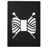 Nadeln und Garne Skein {Dark} Klemmbrett (Rückseite)