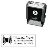 Nadeln zum Stricken ・ Handwerk & Garn Adresse / Te Permastempel (Beispiel)