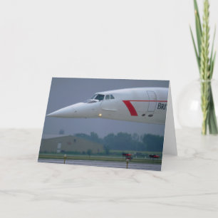 Nadelnase von British Airways Concorde Karte