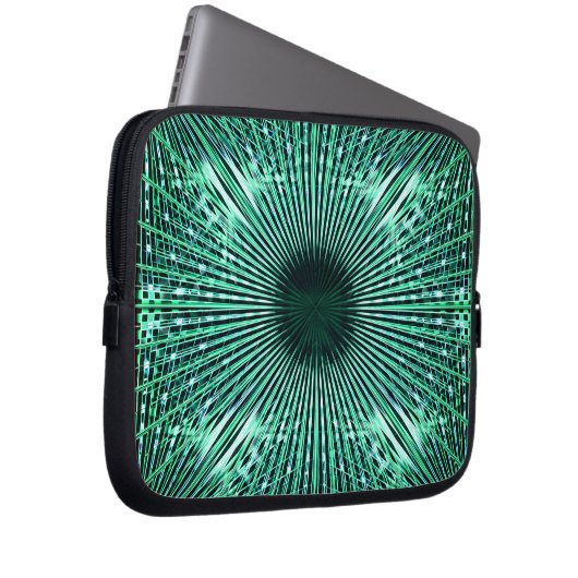 Nadelöhr, Minzgrün Laptopschutzhülle (Vorne Rechts)