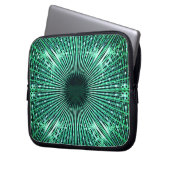 Nadelöhr, Minzgrün Laptopschutzhülle (Vorderseite Links)