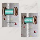 Nadelspole Nähen Thread Schneider Visitenkarte (Vorne/Hinten)