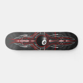 Nadelstreifen-Brett der alte Schule8-ball Skateboard (Horizontal)