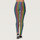 Nadelstreifen-Regenbogen Leggings (Rückseite)