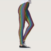 Nadelstreifen-Regenbogen Leggings (Rechts)