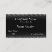 Nadelstreifen Schwarzweiss Visitenkarte (Vorderseite)