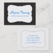 Nadelstreifen-Visitenkarte Visitenkarte (Vorne/Hinten)