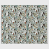 Nadelwald Geschenkpapier (Flach)