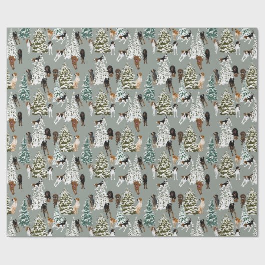 Nadelwald Geschenkpapier (Flach)