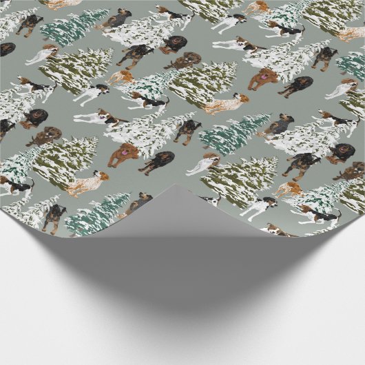 Nadelwald Geschenkpapier (Ecke)