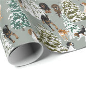 Nadelwald Geschenkpapier (Rolleneckpunkt)